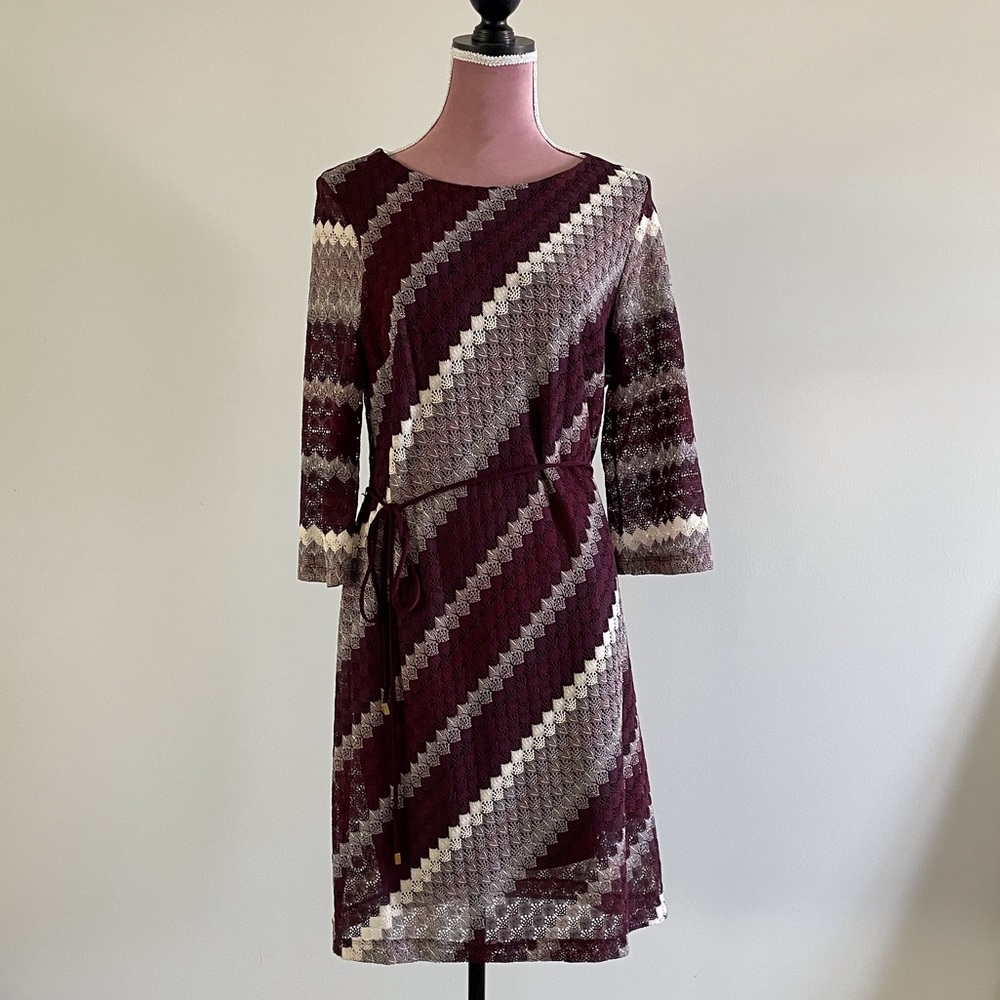 Burgundy Lace Dress